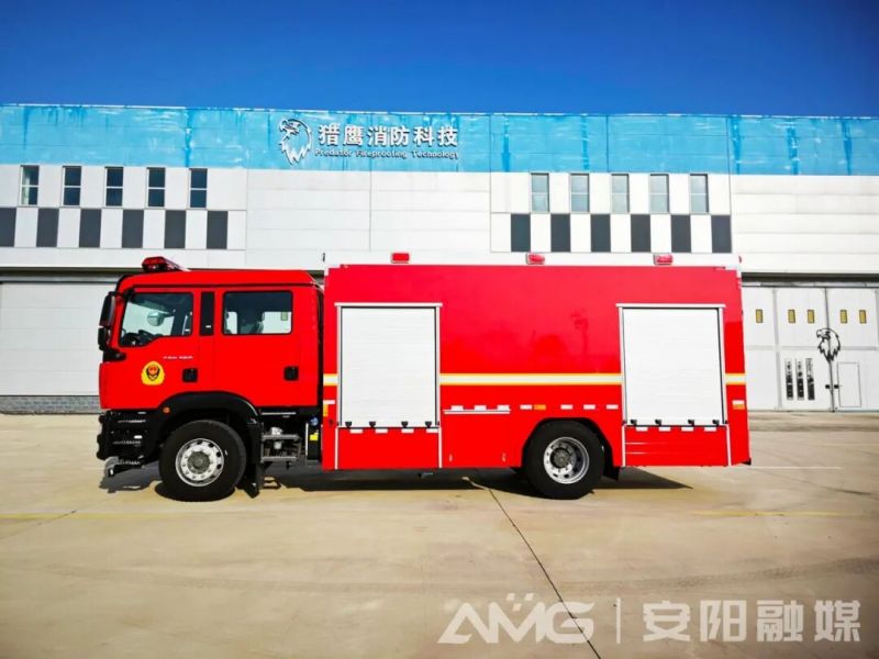 國字號認證落地安陽！首款無人機消防車刷新高層滅火戰力